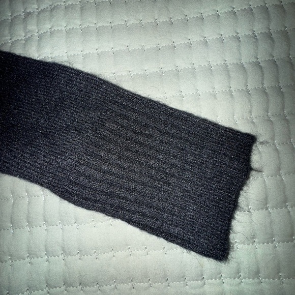 Halogen Pointelle Mock Neck wool Blend Sweater. Rich black. Size Large. NWT - Picture 11 of 14